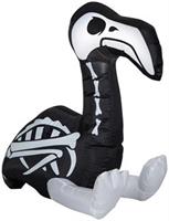 Skeleton Flamingo Halloween Inflatable Airblown Decor