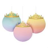 Once Upon A Time Crowned Hanging Paper Lanterns