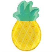 Tutti Frutti Pineapple Shped Lunch Plates (8)
