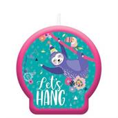 Sloth Celebration Birthday Candle