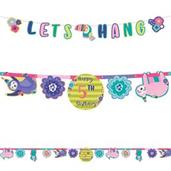 Sloth Celebration Jumbo Add-An-Age Letter Banner K