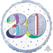 Here's To Your Birthday Foil Balloon - 30