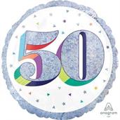 Here's To Your Birthday Foil Balloon - 50