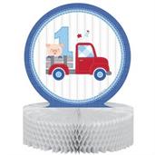 Charming Farmhouse 1st Birthday Honeycomb Centerpi