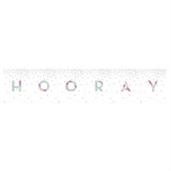 Iridescent Horray DIY Banner