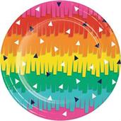 Fiesta Fun Grad Dessert Plates (8)