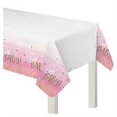 Hello World Girl Plastic Table Cover