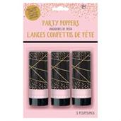 Sixteen Rose Gold Confetti Party Poppers (3)