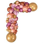 Pink & Gold Balloon Garland Kit