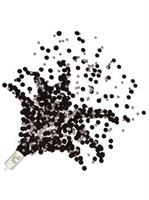 Black and Silver Push Up Confetti Poppers(8 Pack)