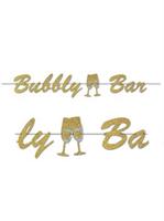 Glitter Print Bubbly Bar Stream Banner - 7'X5' ( 1
