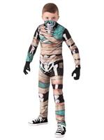 Half Masked Skeleton Child Costume