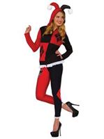Adult Harley Quinn Fitted Hoodie (S-M)