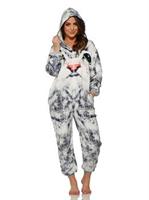 Adult White Face Cat Jumpsuit 