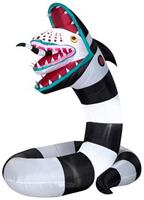 6 Foot Beetlejuice Sandworm Light Up Halloween Inflatable Lawn Decoration