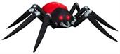 14.5 Foot Black and Red Spider Fire and Ice Projection Light Up Halloween Inflatable Lawn Decoration