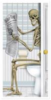 Skeleton Restroom Door Cover