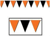 Orange & Black Pennant Banner