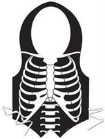 Plastic Skeleton Rib Cage Vest