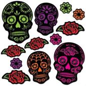 Day Of The Dead Sugar Skull Cutouts