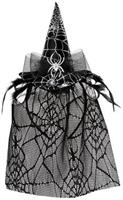 Spider Witch Hat Headband w/Veil