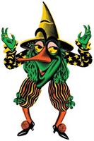 Vintage Halloween Jointed Witch Goblin
