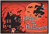 Vintage Halloween Fabric Backdrop