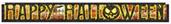 Metallic Happy Halloween Banner