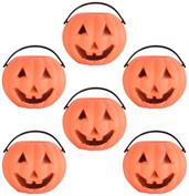 Plastic Miniature Pumpkin Buckets