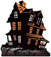 Vintage Halloween Haunted House Stand-Up