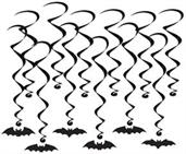 Bat Silhouette Whirls