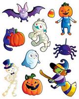 Halloween Friends Clings