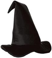 Satin-Soft Black Witch Hat