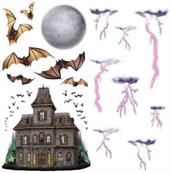 Haunted House & Night Sky Props