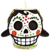 Day Of The Dead Female Tea Light Holder