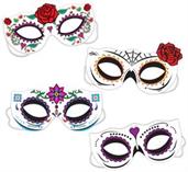 Day Of The Dead Half Masks