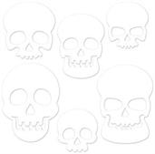 Plastic Die-Cut Skulls