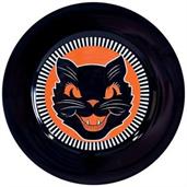 Vintage Halloween Black Cat Platter