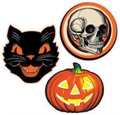 Plastic Vintage Halloween Cutouts