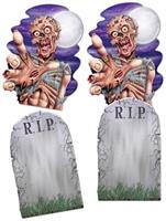 Jumbo Tombstone & Zombie Cutouts