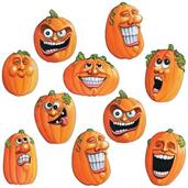 Mini Wacky Jack-O-Lantern Cutouts