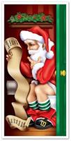 Santa Restroom Door Cover