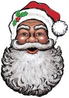 Display Santa Face Cutout