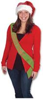 Santa's Helper Satin Sash