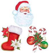 Plastic Christmas Cutouts