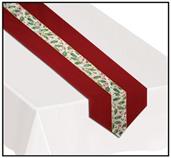 Christmas Holly Fabric Table Runner
