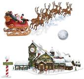 Santa's Sleigh & Workshop Props