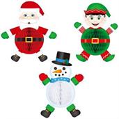 Tissue Elf, Santa & Snowman