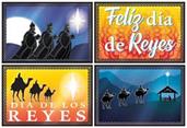 Foil Three Kings Day Cutouts