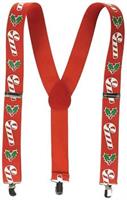 Candy Cane & Holly Suspenders